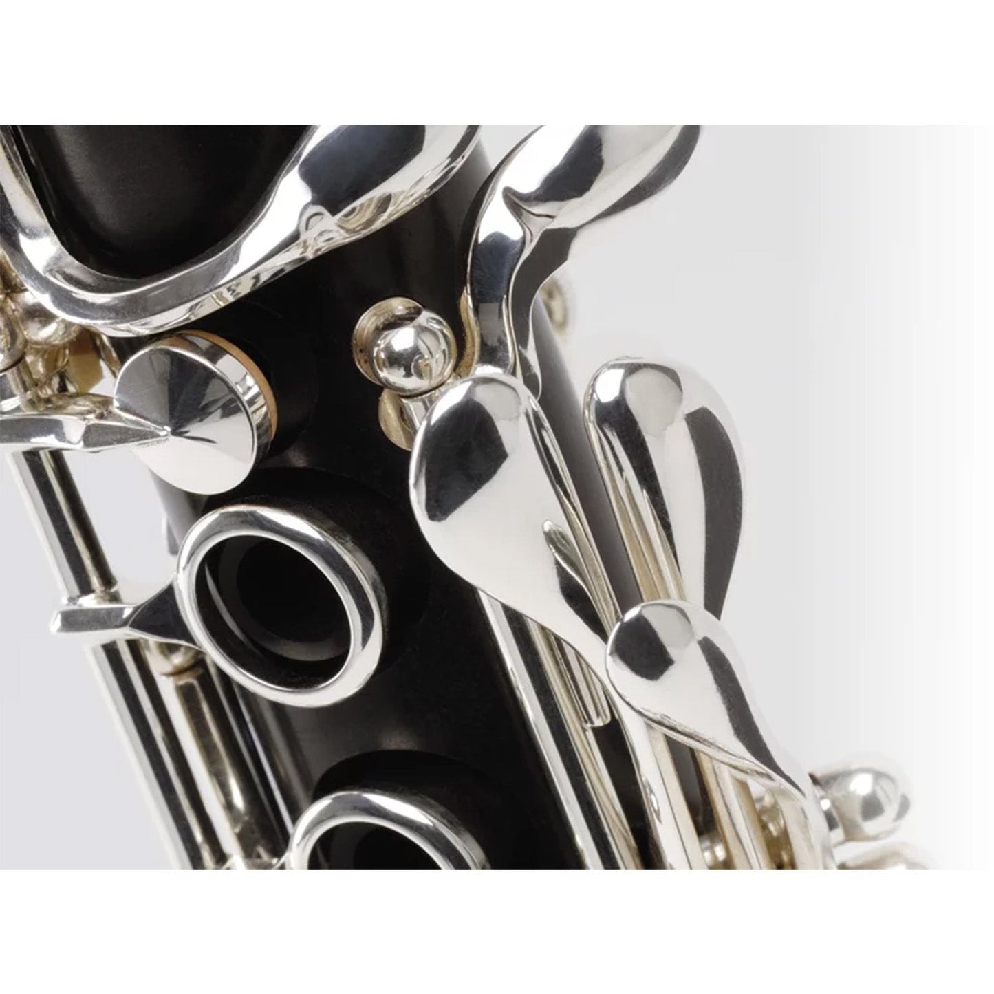 extreme closeup of left hand pinky keys