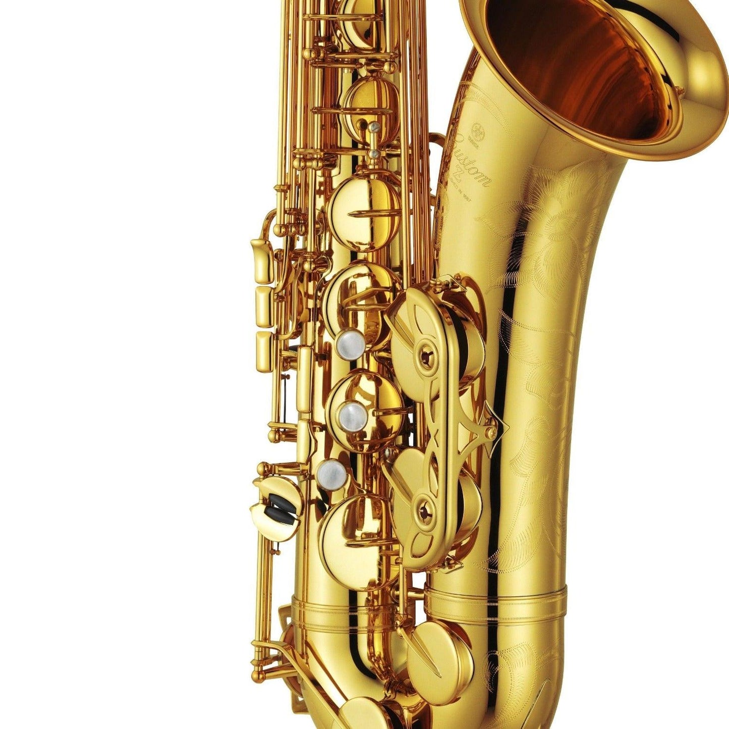 closeup of lower half of Yamaha 82ZII tenor saxophone