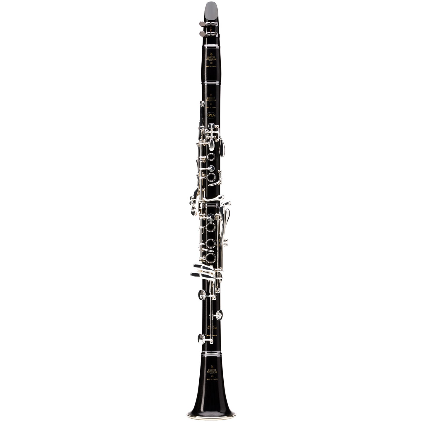 Full length shot of the entire Buffet Gala Bb clarinet