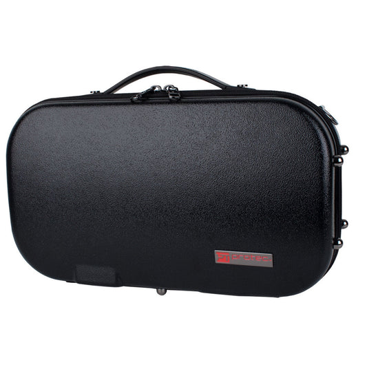 black protec microzip clarinet case, closed, against white background