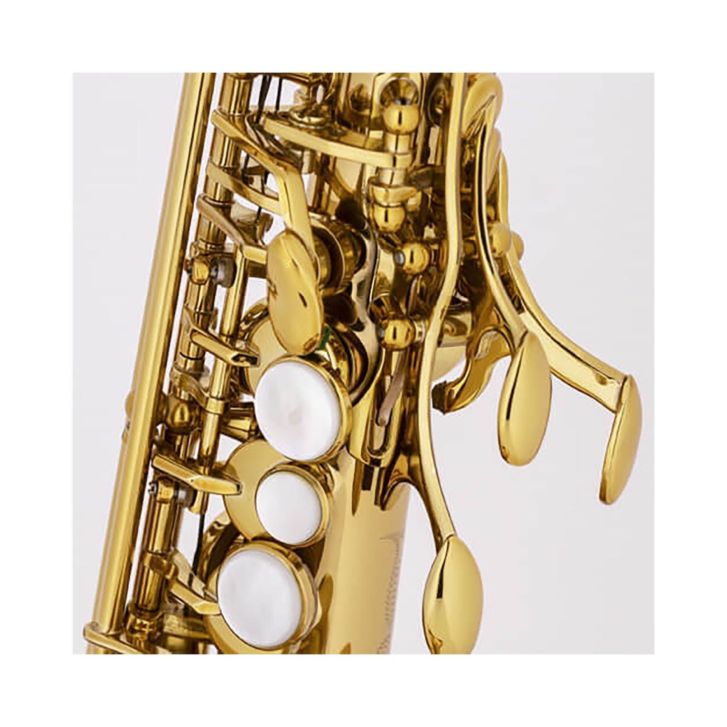 Chateau CCS-80GL Curved Soprano Sax  Left Hand Closeup