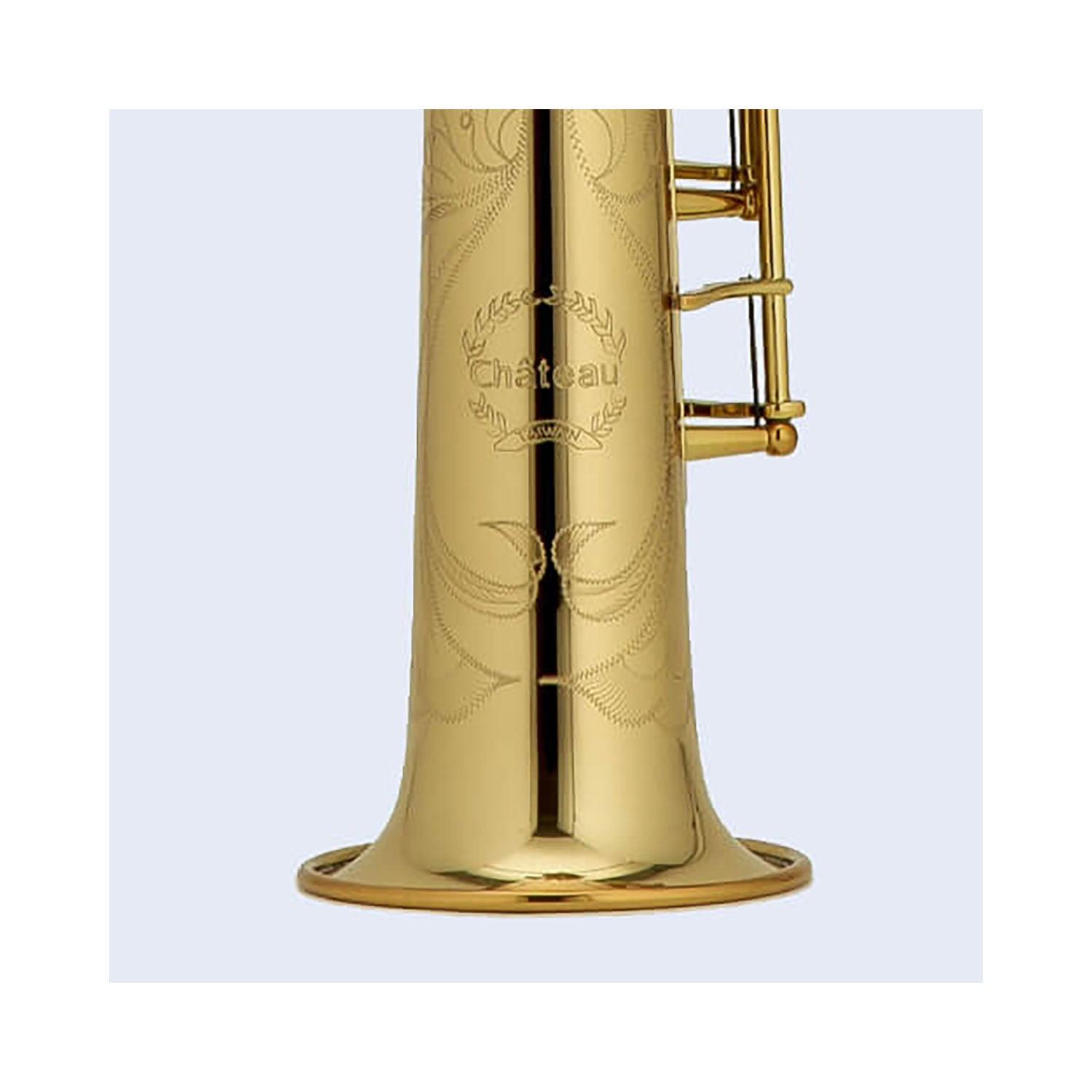 Chateau straight soprano saxophone css-80gl Bell Closeup