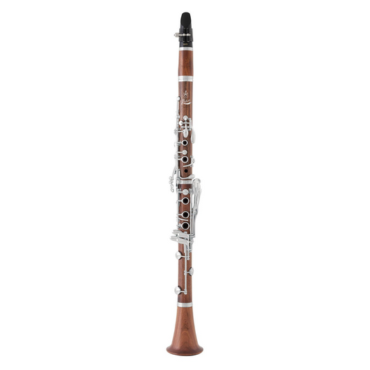 Uebel Reve clarinet in mopane wood on a white background