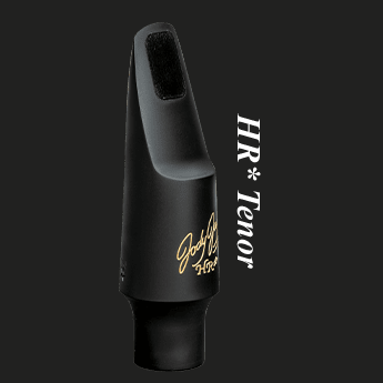 Jody Jazz HR* tenor sax mouthpiece on black background