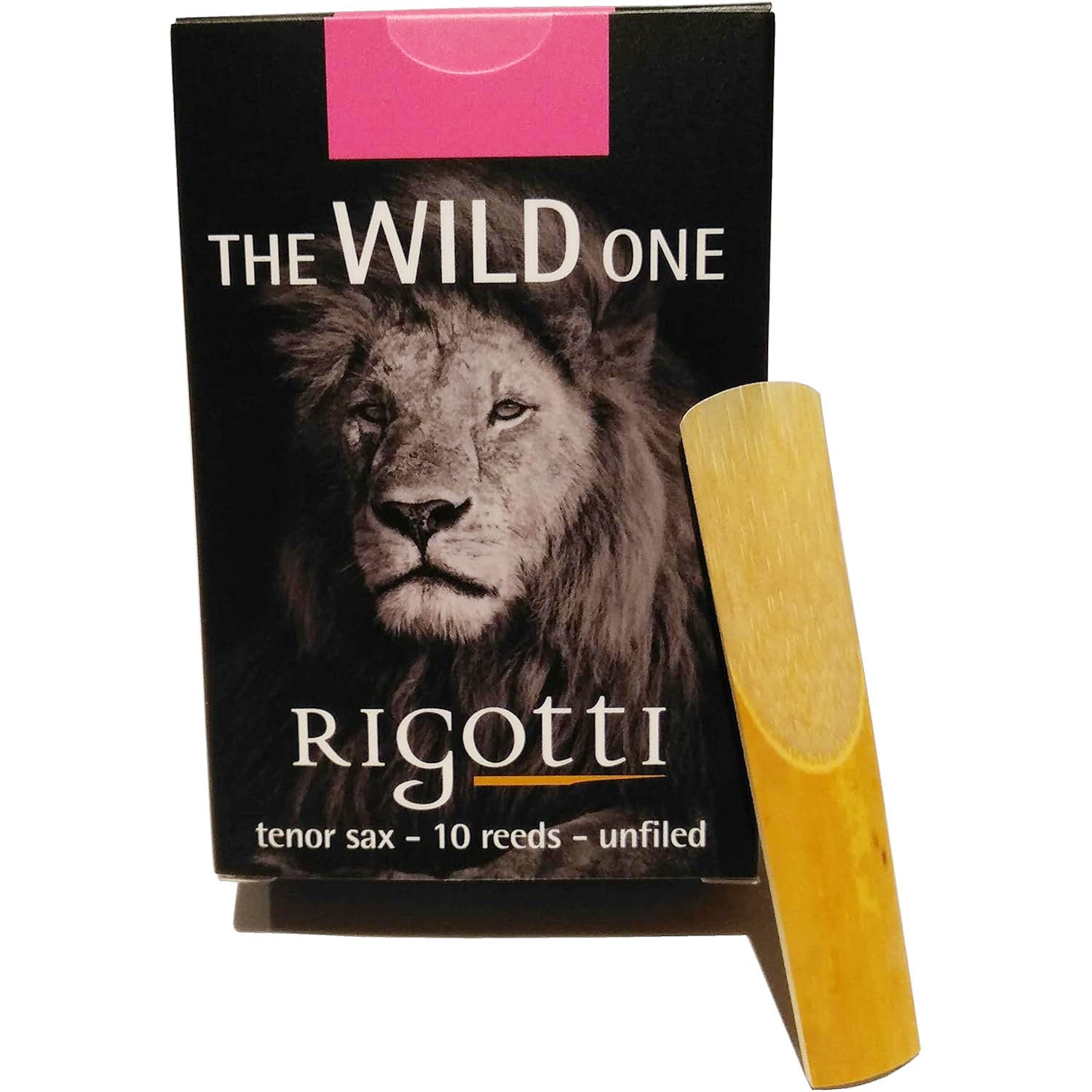 Rigotti Wild Jazz Tenor Saxophone Reeds view of box of 10