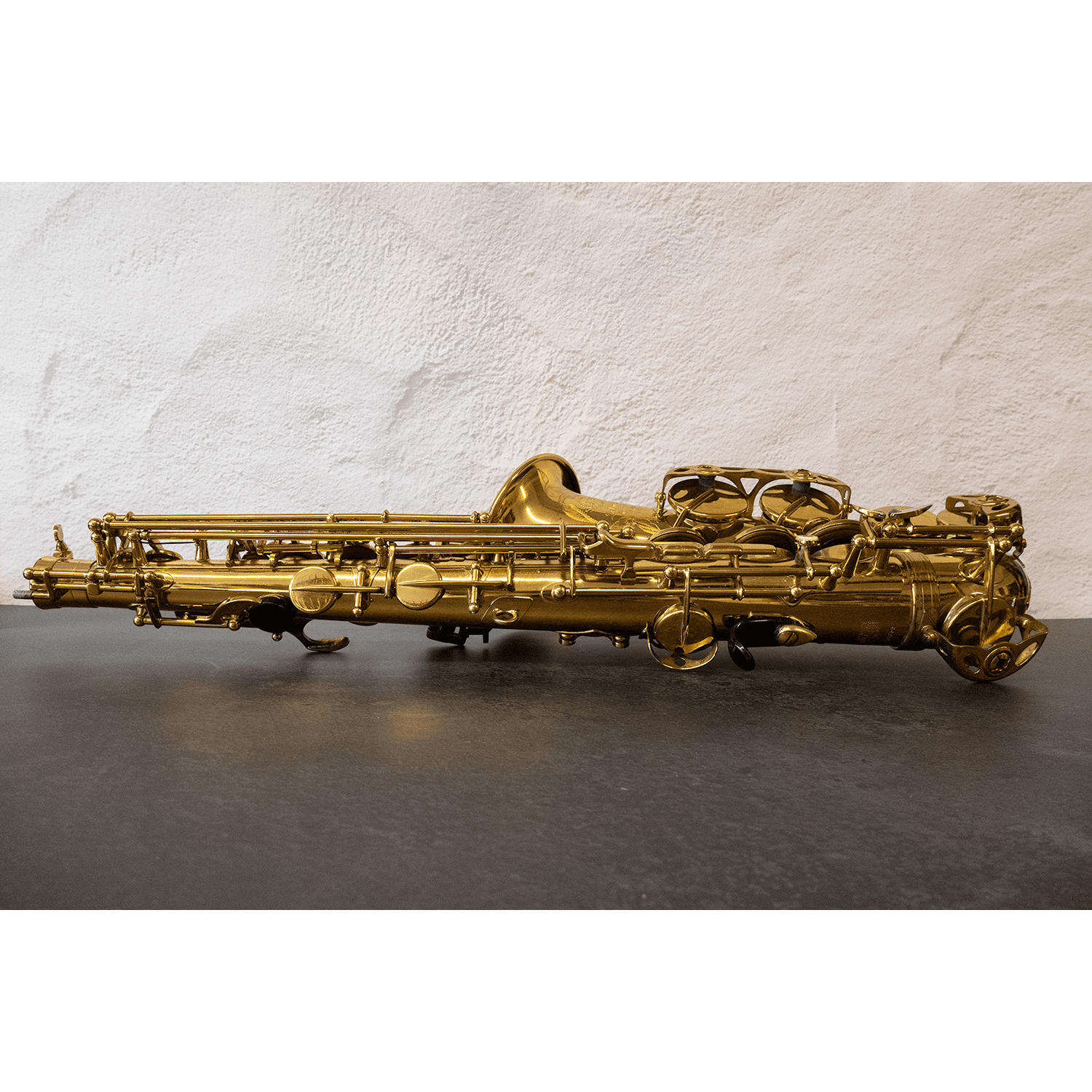 Selmer Paris Mark VII - full view - back - on side - left facing 