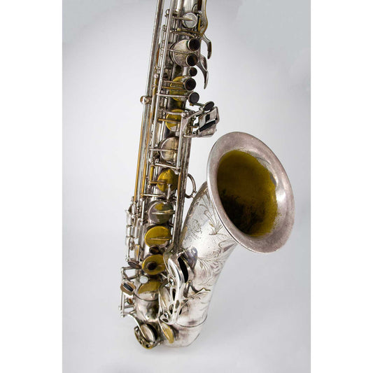 Selmer Mark VII Silver Plated Tenor Saxophone Pre-Owned front view