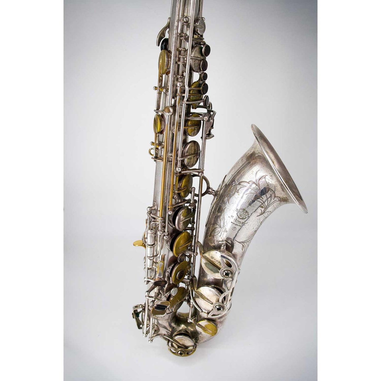 Selmer Mark VII Silver Plated Tenor Saxophone Pre-Owned Full View