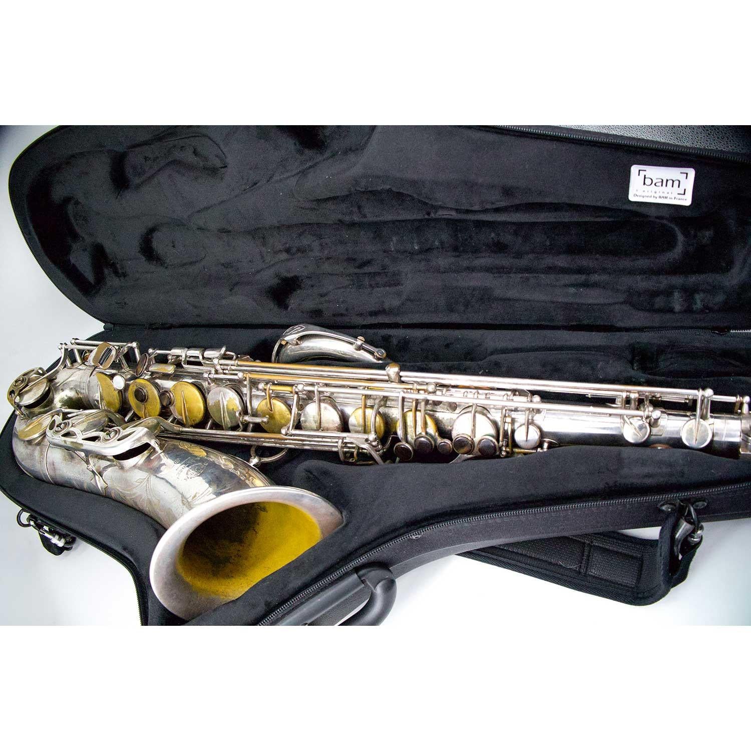Selmer Mark VII Silver Plated Tenor Saxophone Pre-Owned In BAM Case