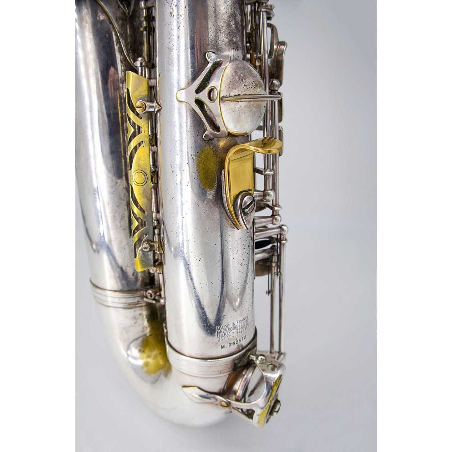 Selmer Mark VII Silver Plated Tenor Saxophone Pre-Owned  Rear View Thumbrest