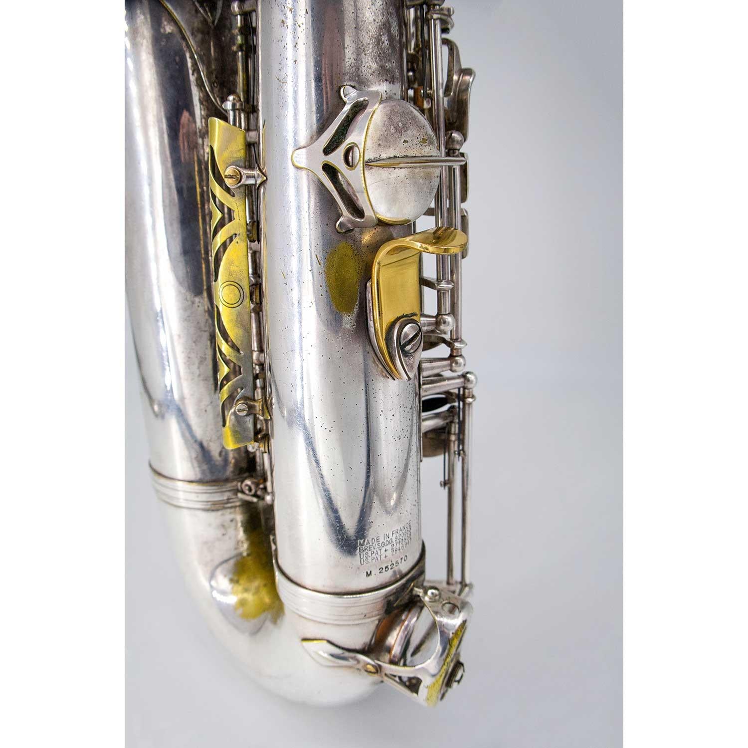 Selmer Mark VII Silver Plated Tenor Saxophone Pre-Owned  Rear View Thumbrest