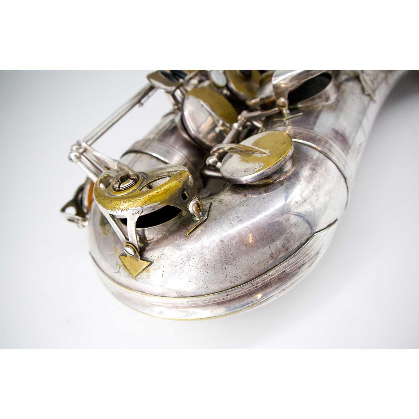 Selmer Mark VII Silver Plated Tenor Saxophone Pre-Owned Bow View