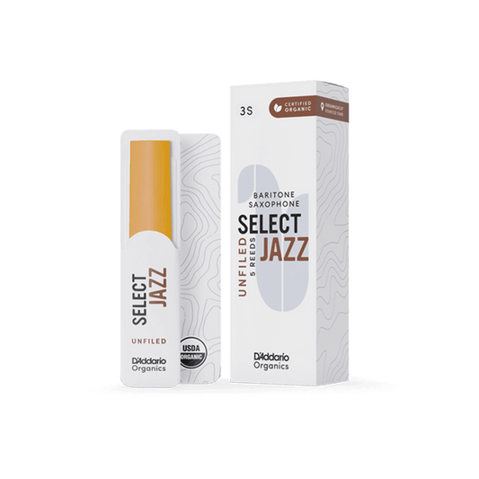 D'Addario Select Jazz Unfiled Baritone Saxophone Reeds