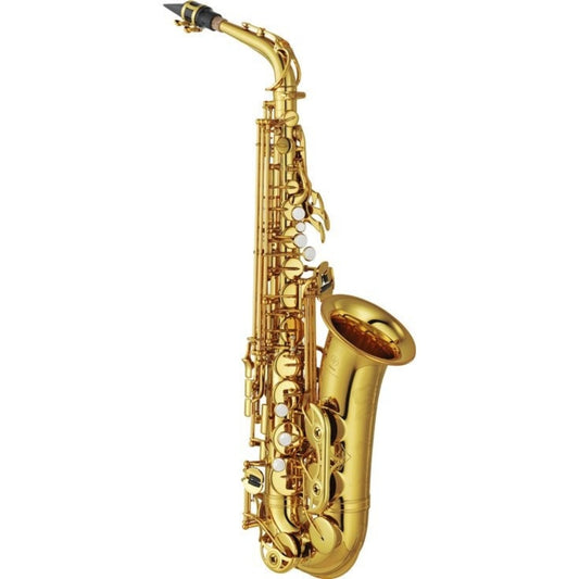 full shot of Yamaha 62III alto sax on a white background