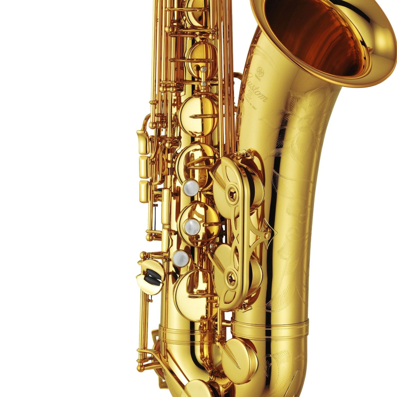 closeup of lower half of Yamaha 82ZII tenor saxophone