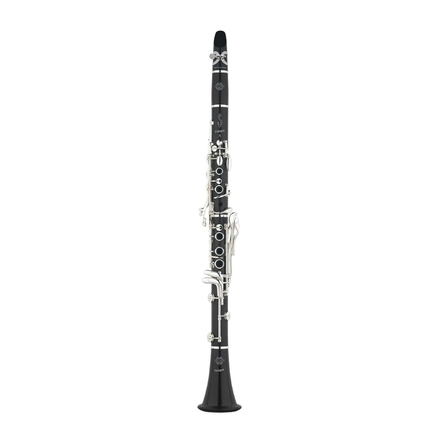 Clarinet on a white background
