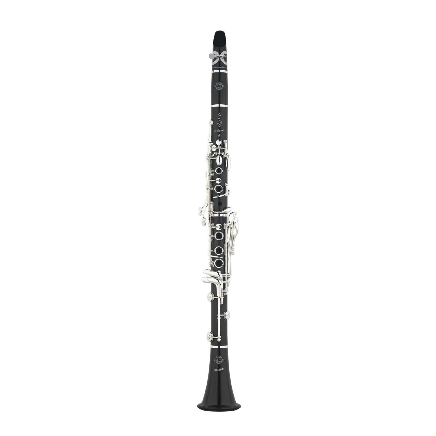Clarinet on a white background