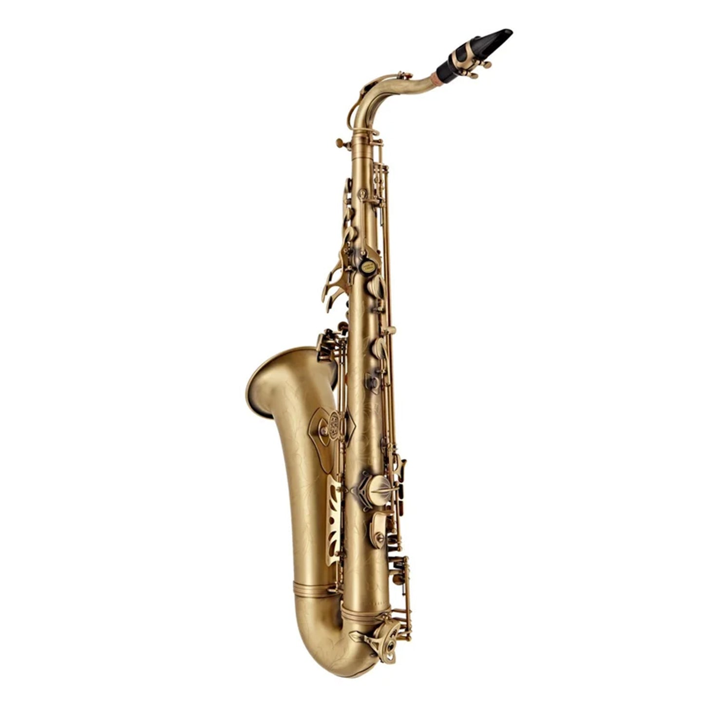 full length rear view of Buffet 400 tenor saxophone in matte finish