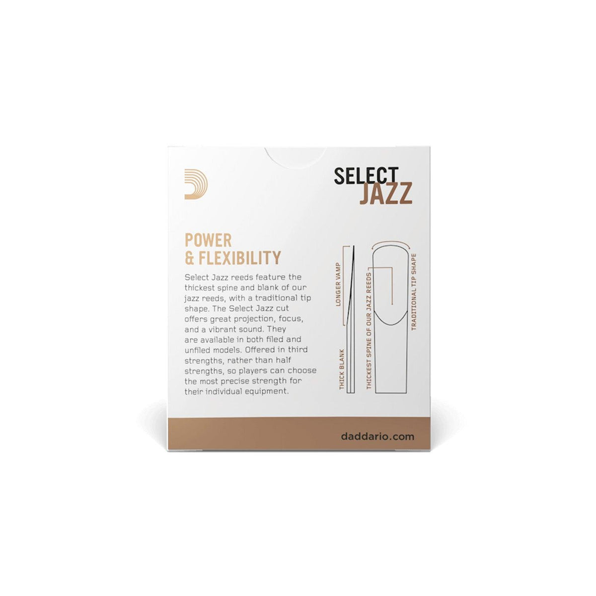 Unfiled Reeds D'Addario Select Jazz Unfiled Alto Saxophone Reeds – New York City ...