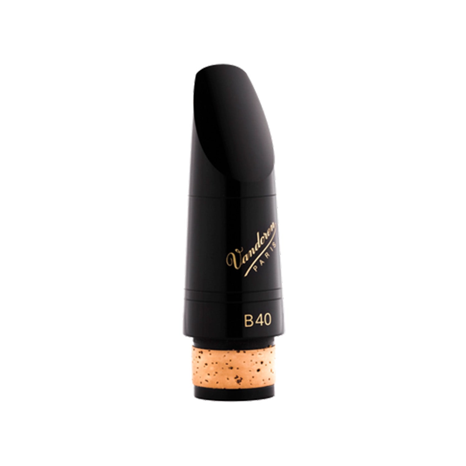 Vandoren B40 series 13 clarinet mouthpiece against white background