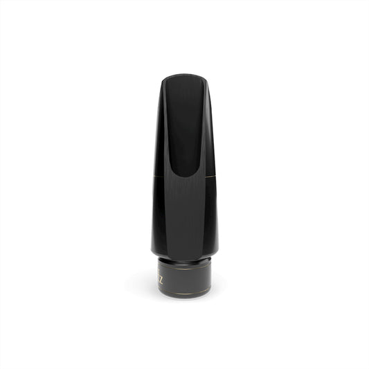 rear view of D'Addario Select Jazz alto sax mouthpiece, showing table and window