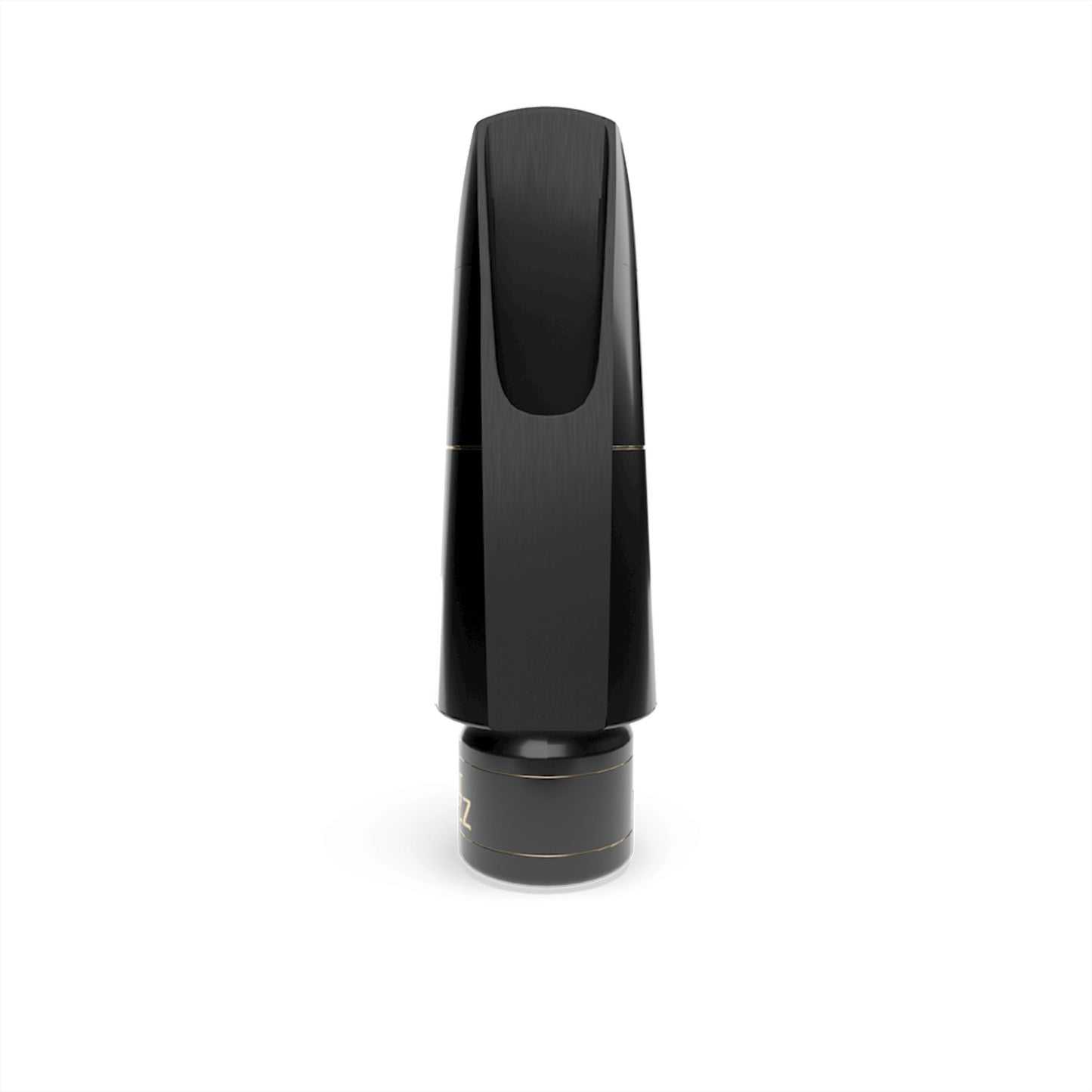 Rear view photo of D'addario Select Jazz Tenor Sax mouthpiece on a white background