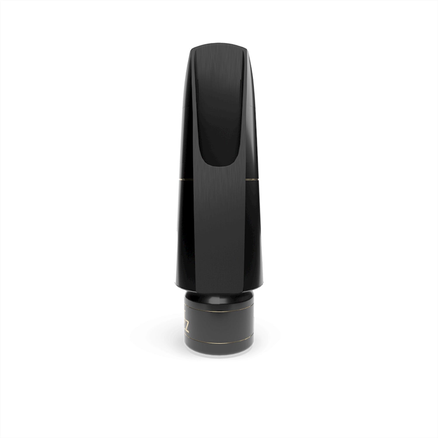 Rear view photo of D'addario Select Jazz Tenor Sax mouthpiece on a white background