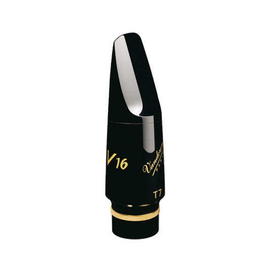 Vandoren V16 tenor sax mouthpiece against white background