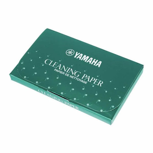 Yamaha cleaning papers, green box, closed, against white background